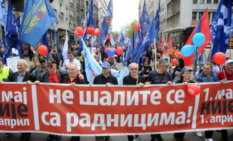 Prvomajski protest u Beogradu:  Ne šalite se sa radnicima i ovdje može da se desi Bosna