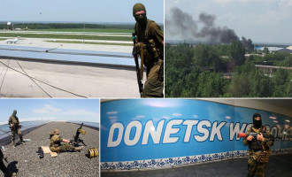 Neposredno nakon izbora : Pucnjava, eksplozije i zračni napadi u Donjecku