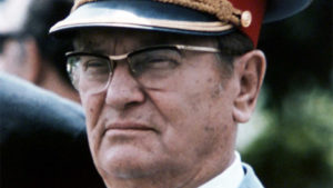 FILE PHOTO 29MAY69 - Picture shows Marshal Josip Broz Tito, late President of former Socialist Federative Republic of Yugoslavia (SFRJ) that consisted of six republics (Slovenia, Croatia, Bosnia & Herzegovina, Macedonia, Montenegro and Serbia) and two autonomous provinces inside Serbia (Vojvodina and Kosovo). Today is 20 years since Tito, Yugoslav partisan and Communist leader for 35 years died at the age of 88. PEK//ME - RTR3RAO