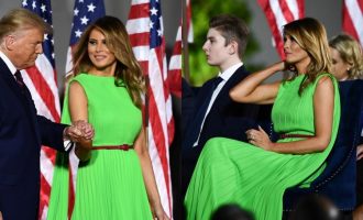 Zeleno izdanje prve dame Amerike : Melania Trump  nadmašila  samu sebe