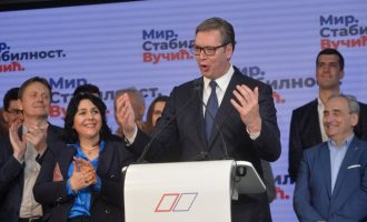 Vučić proglasio pobjedu na predsjedničkim i parlamentarnim izborima : “Poslije Nikole Pašića biću Srbin koji je najduže bio na vlasti”