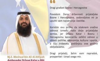 Ambasador Države Katara čestitao Dan državnosti BiH