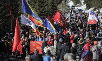 Na planini Igman, pokraj Sarajeva : Obilježena 82. godišnjica Igmanskog marša